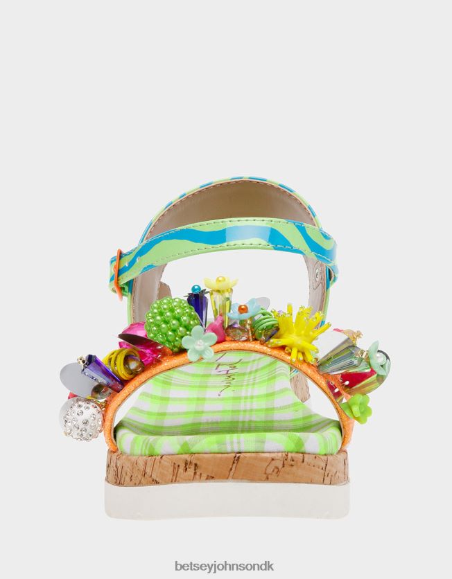 åben grøn multi sko FT2T22180 børn Betsey Johnson