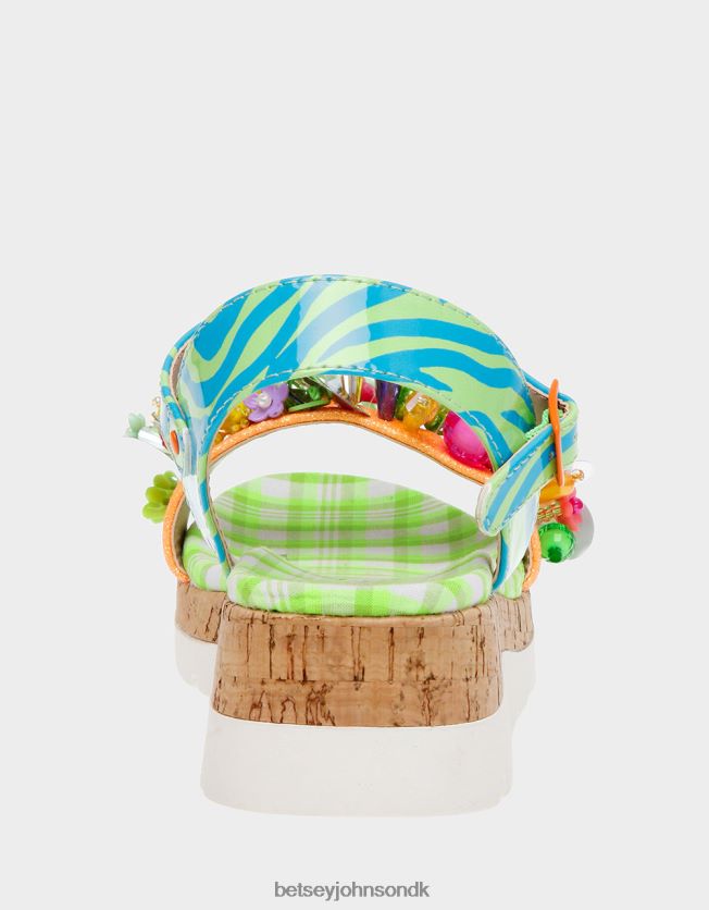 åben grøn multi sko FT2T22180 børn Betsey Johnson