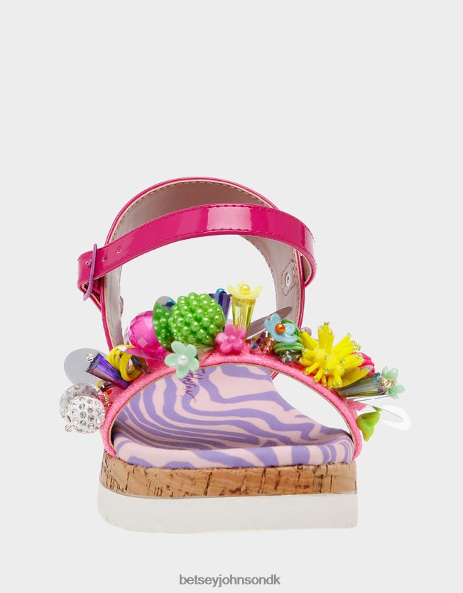 åben lyserød multi sko FT2T22164 børn Betsey Johnson