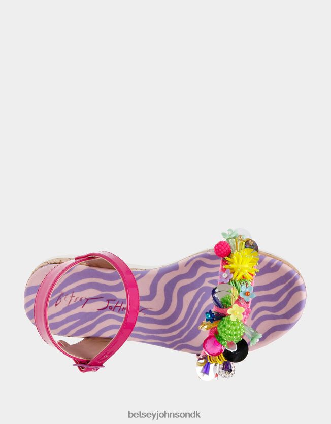 åben lyserød multi sko FT2T22164 børn Betsey Johnson