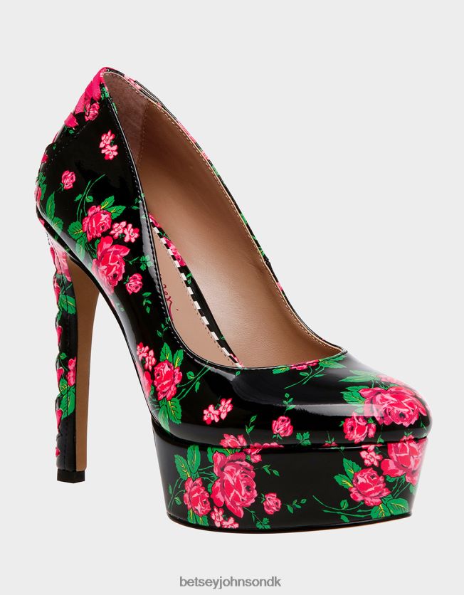 bonnee sort multi sko FT2T22109 Kvinder Betsey Johnson