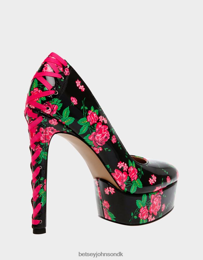 bonnee sort multi sko FT2T22109 Kvinder Betsey Johnson