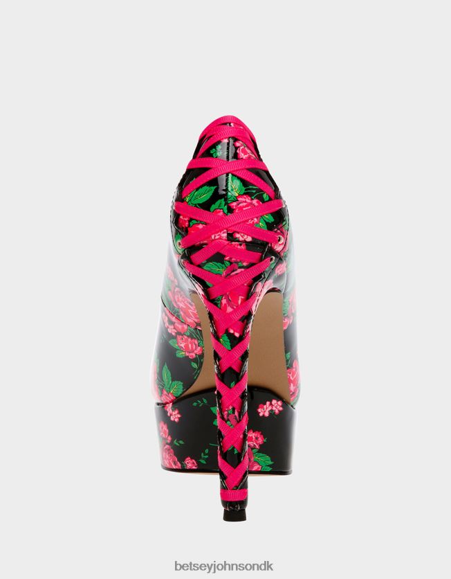 bonnee sort multi sko FT2T22109 Kvinder Betsey Johnson