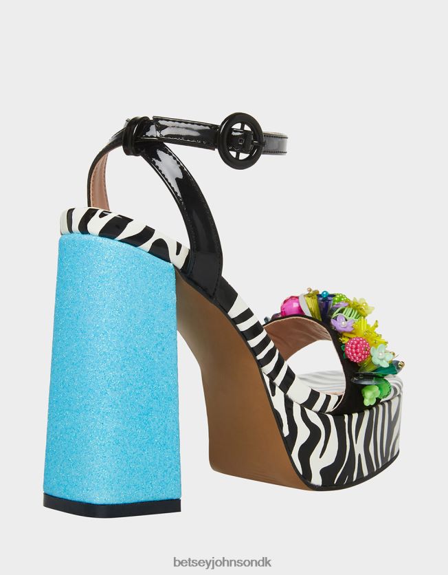 jorden sort multi sko FT2T22104 Kvinder Betsey Johnson