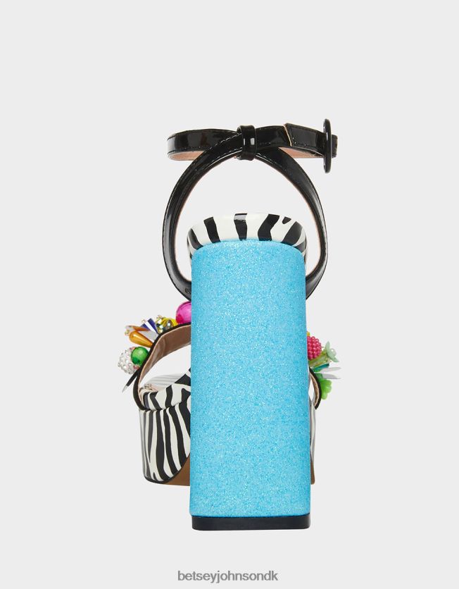 jorden sort multi sko FT2T22104 Kvinder Betsey Johnson