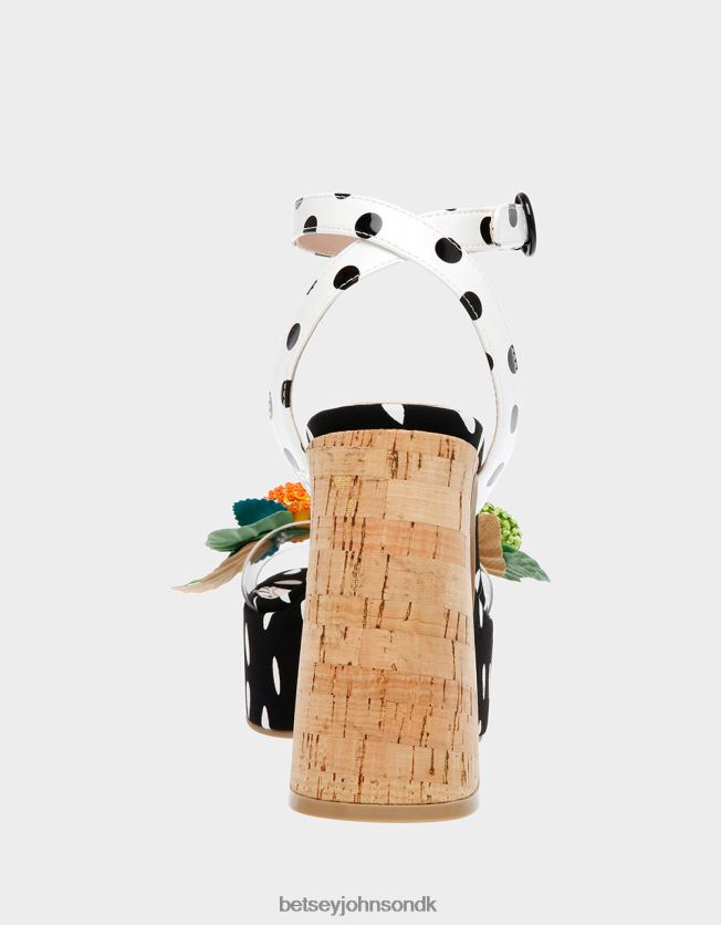 sprite sort hvid sko FT2T22105 Kvinder Betsey Johnson