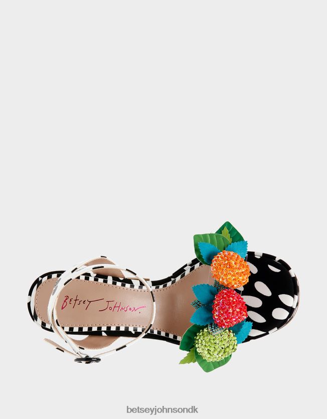 sprite sort hvid sko FT2T22105 Kvinder Betsey Johnson