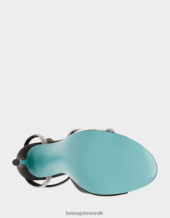 vera sort satin sko FT2T22142 Kvinder Betsey Johnson