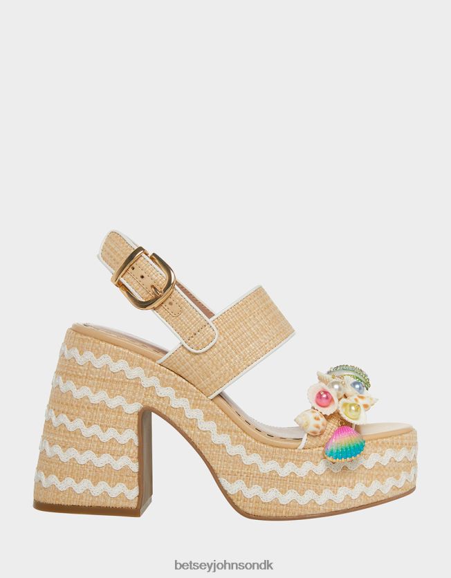 Shellie naturlig multi sko FT2T2267 Kvinder Betsey Johnson