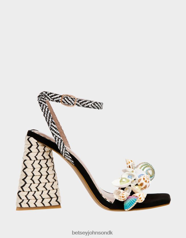 anckor sort multi sko FT2T2279 Kvinder Betsey Johnson