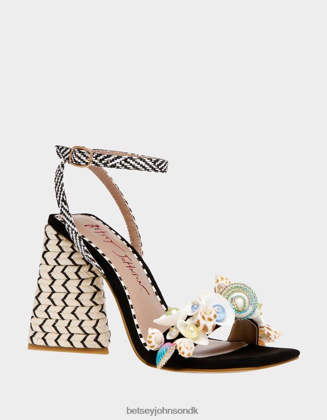 anckor sort multi sko FT2T2279 Kvinder Betsey Johnson