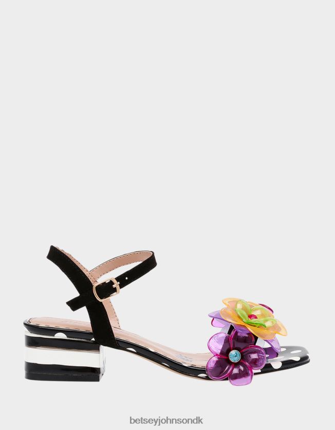 dottee sort multi sko FT2T2257 Kvinder Betsey Johnson