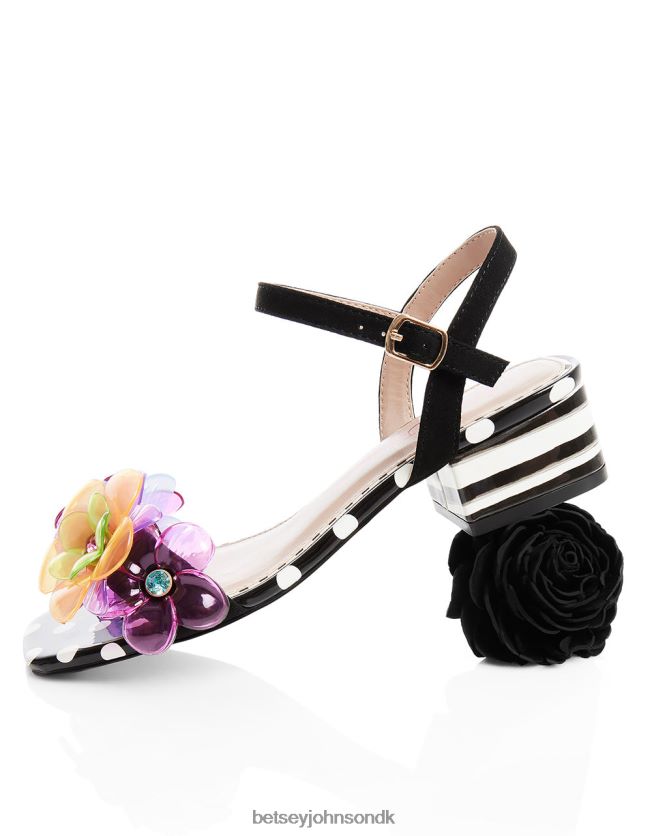 dottee sort multi sko FT2T2257 Kvinder Betsey Johnson