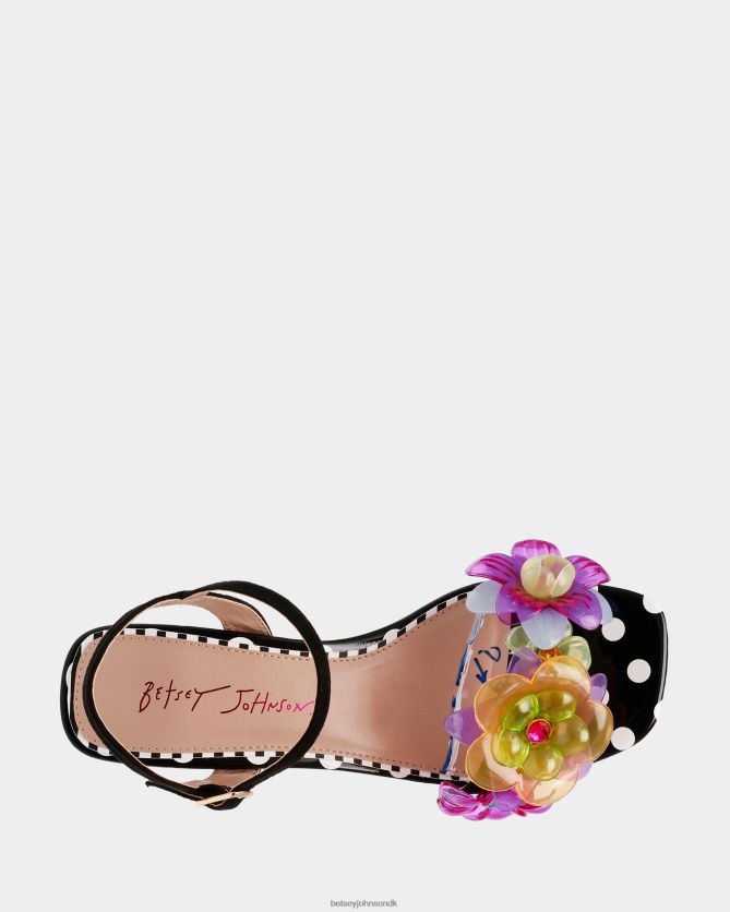 dottee sort multi sko FT2T2257 Kvinder Betsey Johnson