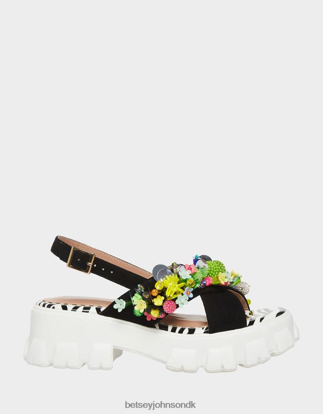 frankee sort multi sko FT2T2290 Kvinder Betsey Johnson