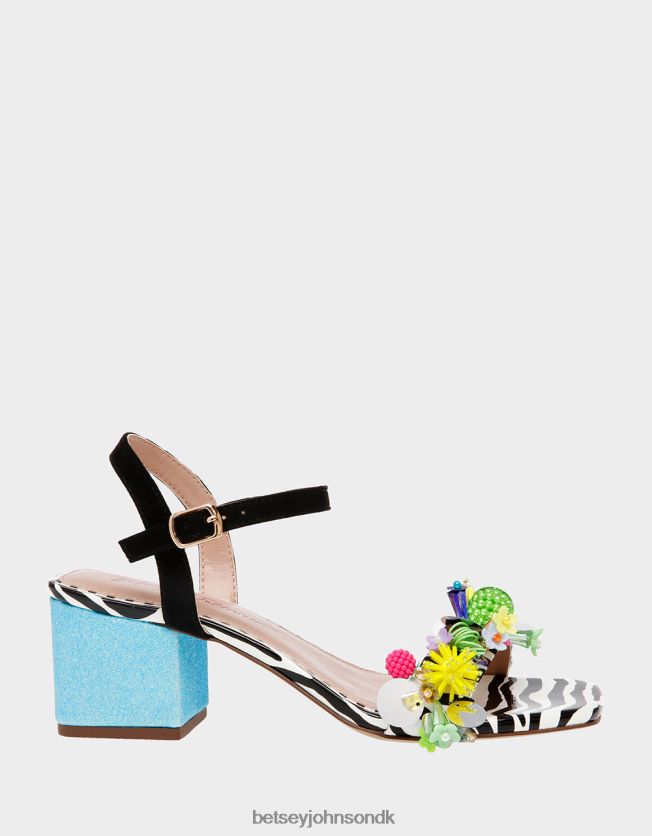 jayleene sort multi sko FT2T22106 Kvinder Betsey Johnson