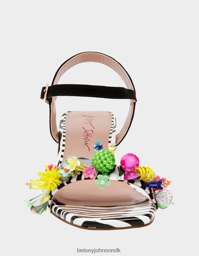 jayleene sort multi sko FT2T22106 Kvinder Betsey Johnson