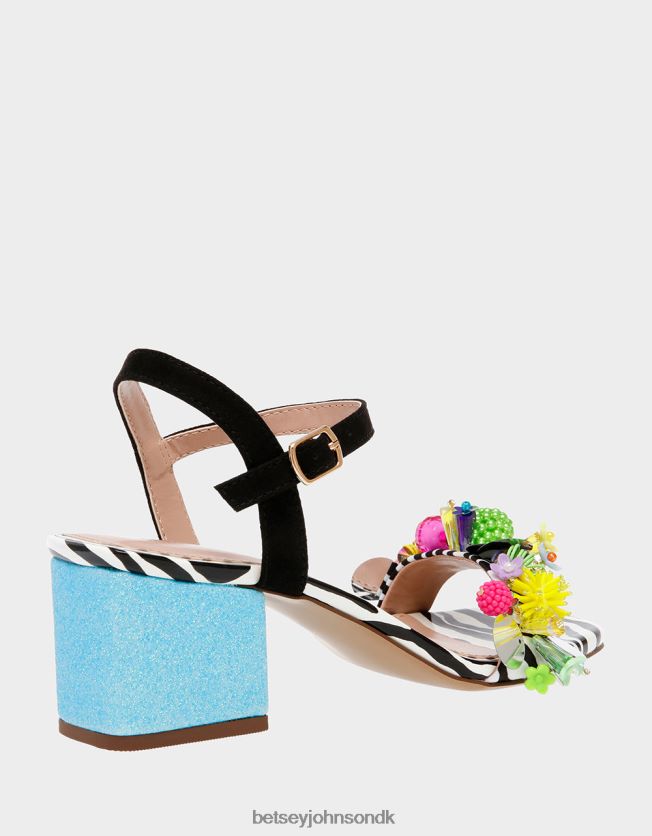 jayleene sort multi sko FT2T22106 Kvinder Betsey Johnson