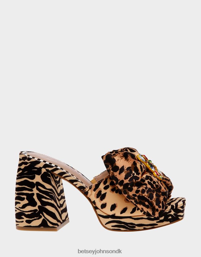 possie leopard multi sko FT2T225 Kvinder Betsey Johnson
