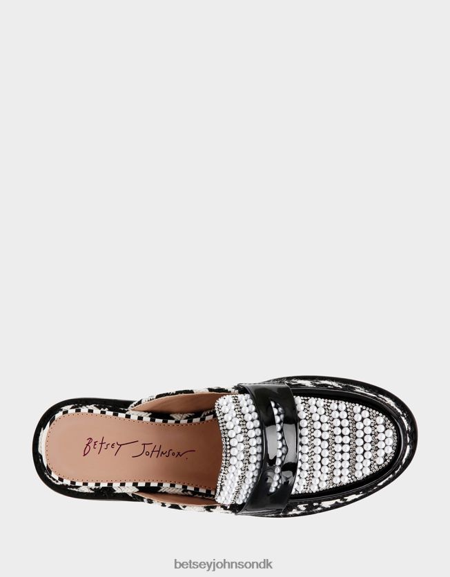 ronin sort hvid sko FT2T22177 Kvinder Betsey Johnson