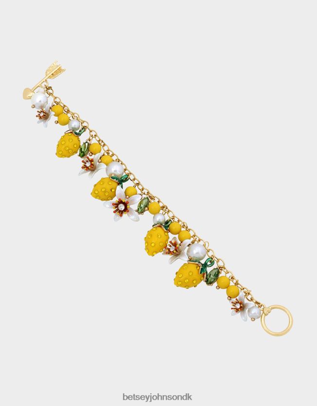 lemon drop rystende toggle armbånd gul smykker FT2T22316 Kvinder Betsey Johnson