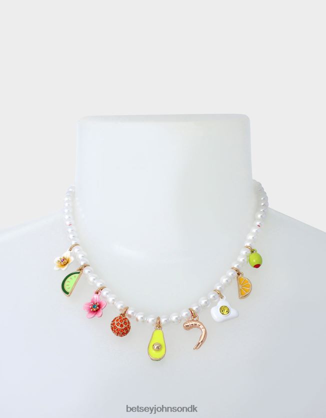 brunch charm frontal halskæde multi smykker FT2T22317 Kvinder Betsey Johnson