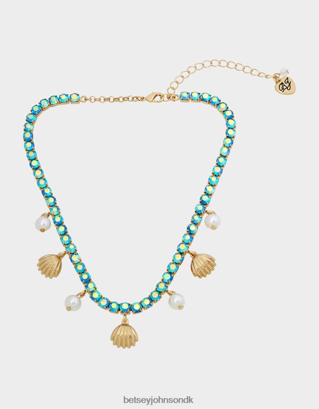 cruise control shell tennis halskæde blå smykker FT2T22311 Kvinder Betsey Johnson