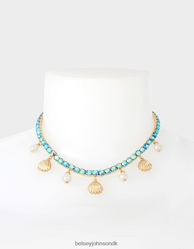 cruise control shell tennis halskæde blå smykker FT2T22311 Kvinder Betsey Johnson