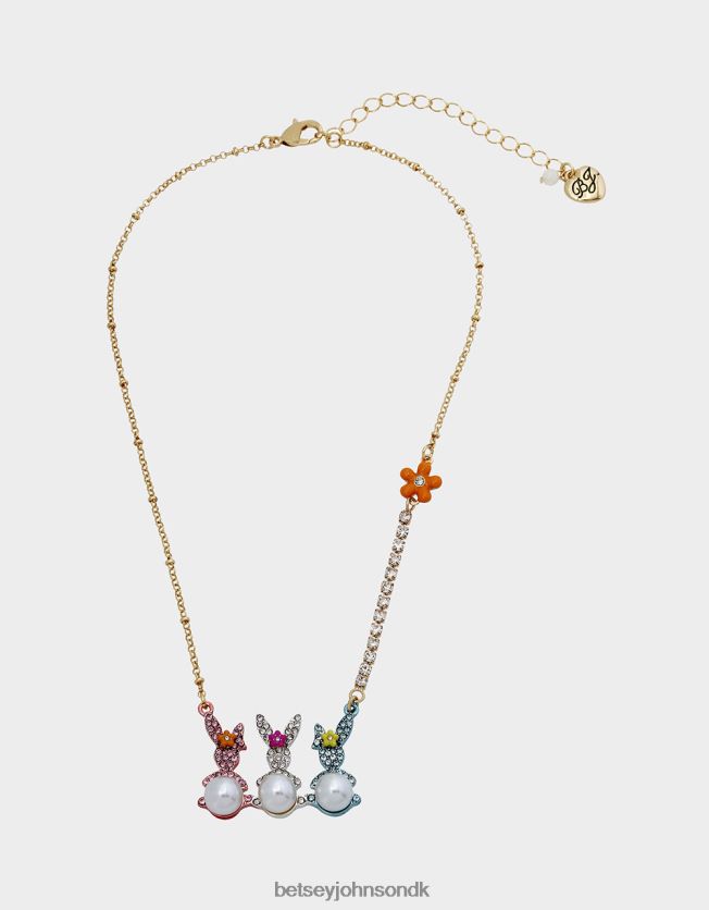 hunny bunny bar kort vedhæng multi smykker FT2T22347 Kvinder Betsey Johnson