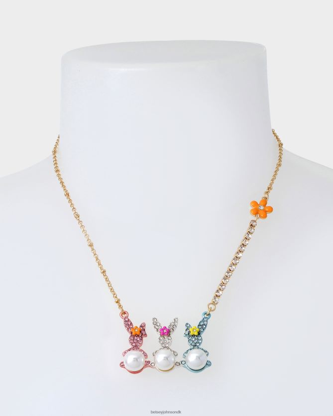 hunny bunny bar kort vedhæng multi smykker FT2T22347 Kvinder Betsey Johnson