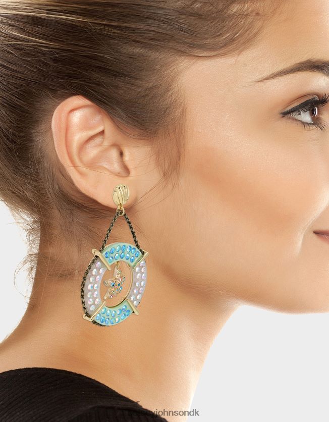 fartpilot lifesaver dråbe øreringe blå smykker FT2T22310 Kvinder Betsey Johnson