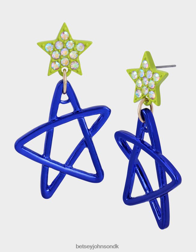 kidult kitsch small star drop øreringe blå smykker FT2T22348 Kvinder Betsey Johnson