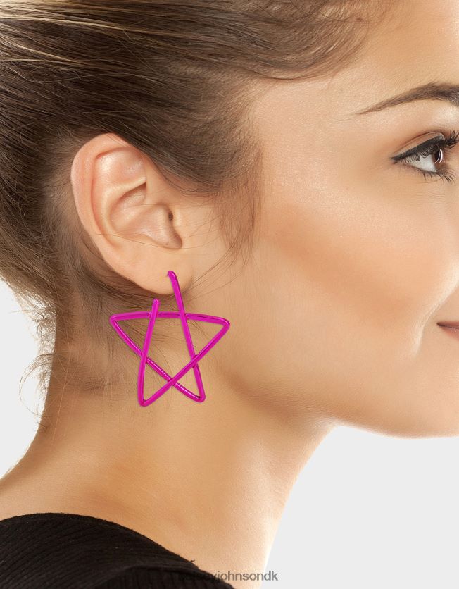 kidult kitsch star hoop øreringe lyserød smykker FT2T22337 Kvinder Betsey Johnson