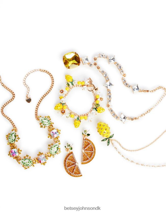 lemon drop skive statement øreringe gul smykker FT2T22314 Kvinder Betsey Johnson