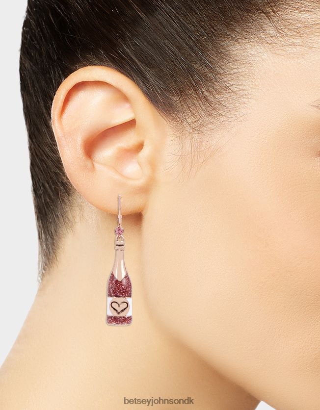 vin og druer matcher ikke øreringe lyserød smykker FT2T22333 Kvinder Betsey Johnson