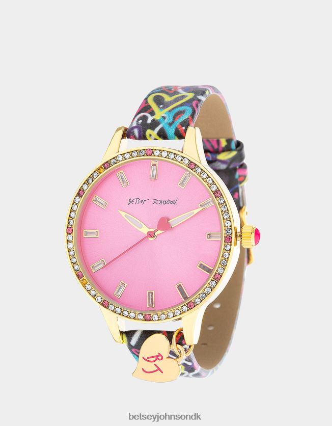 betsey time hearts abound watch multi smykker FT2T22351 Kvinder Betsey Johnson