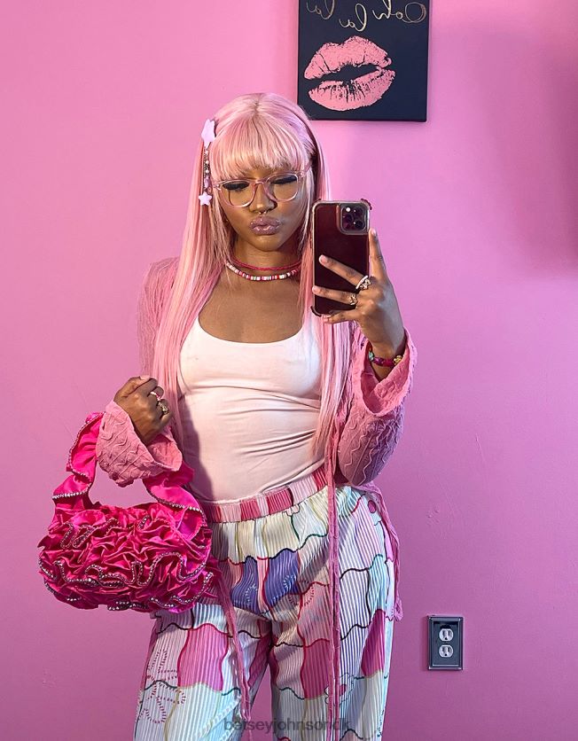 dikkedarer af det hele taske lyserød tilbehør FT2T22201 Kvinder Betsey Johnson