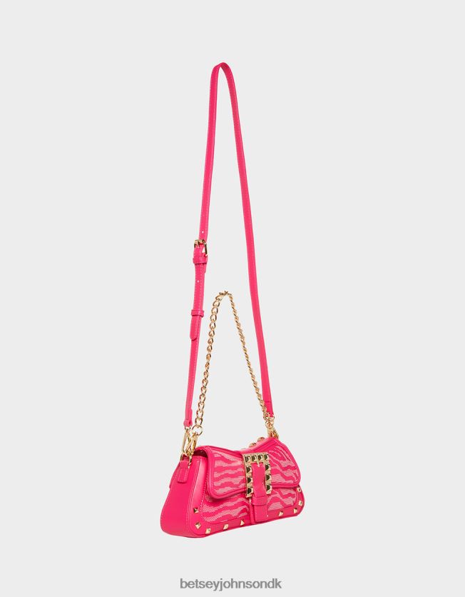 easy there tiger crossbody taske lyserød tilbehør FT2T22261 Kvinder Betsey Johnson