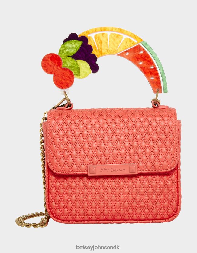 frugtig håndtag flap taske rød tilbehør FT2T22214 Kvinder Betsey Johnson