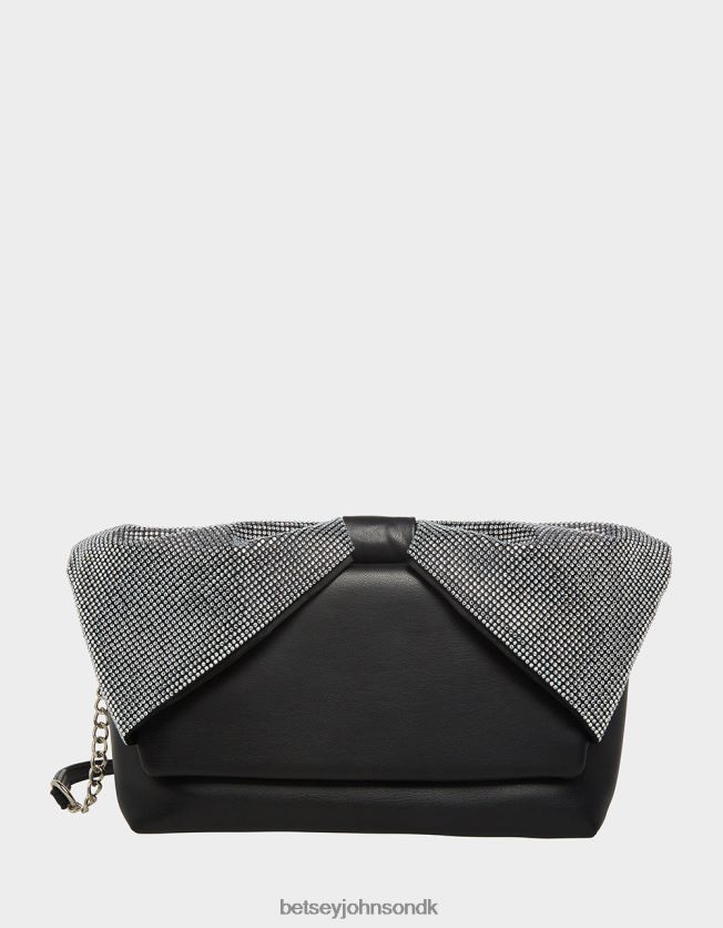 hele bling bue håndtag taske sort tilbehør FT2T22237 Kvinder Betsey Johnson