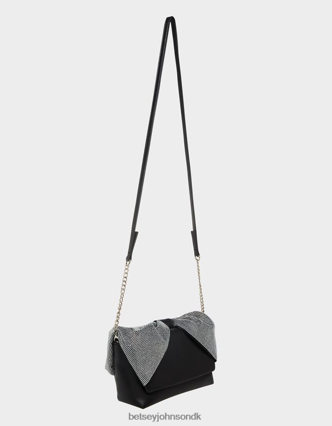 hele bling bue håndtag taske sort tilbehør FT2T22237 Kvinder Betsey Johnson