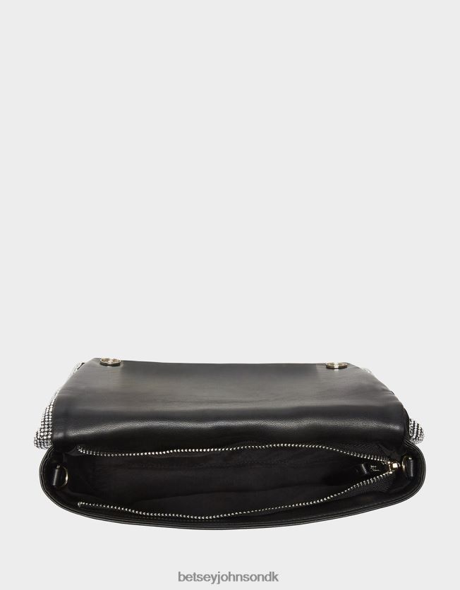hele bling bue håndtag taske sort tilbehør FT2T22237 Kvinder Betsey Johnson