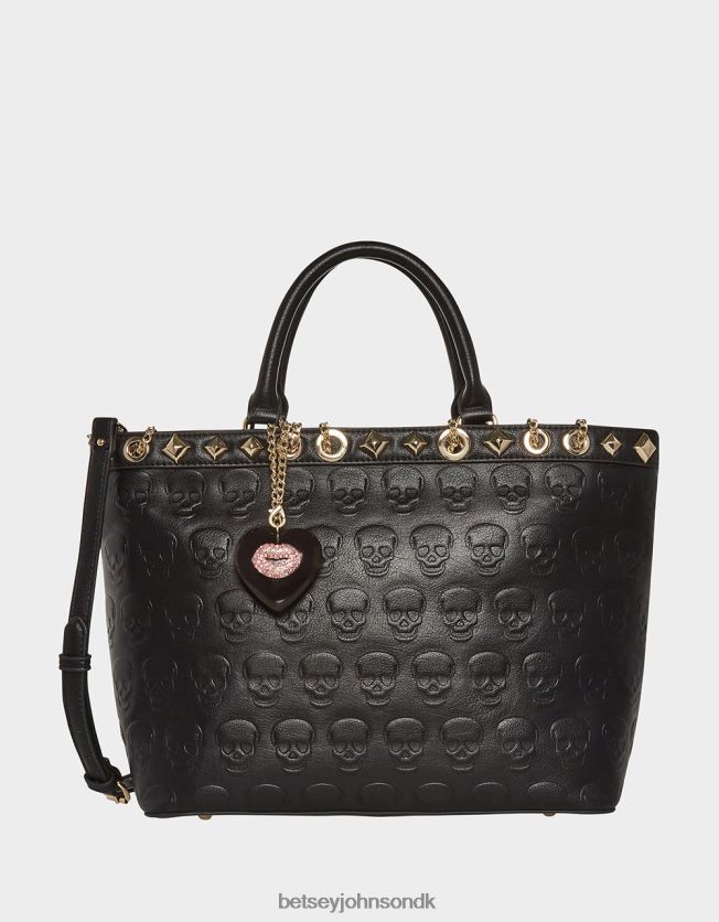 ingen hjerneskalle tote sort tilbehør FT2T22246 Kvinder Betsey Johnson