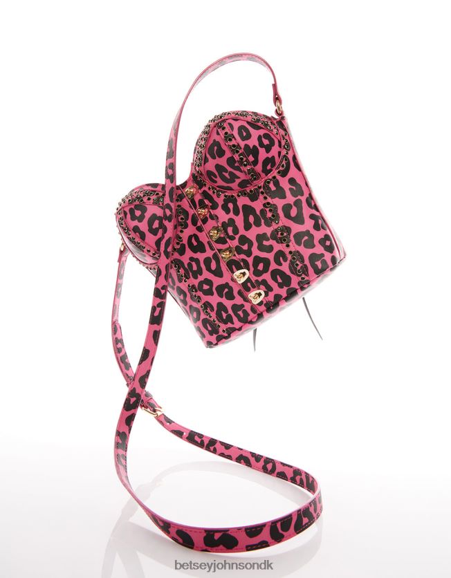 kitsch af korsetter elsker crossbody sort/pink tilbehør FT2T22219 Kvinder Betsey Johnson