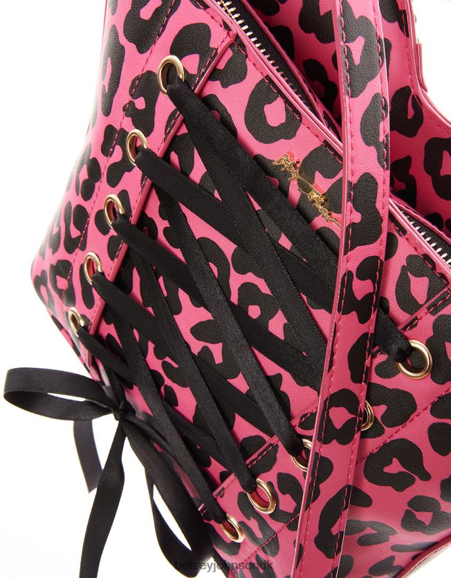 kitsch af korsetter elsker crossbody sort/pink tilbehør FT2T22219 Kvinder Betsey Johnson