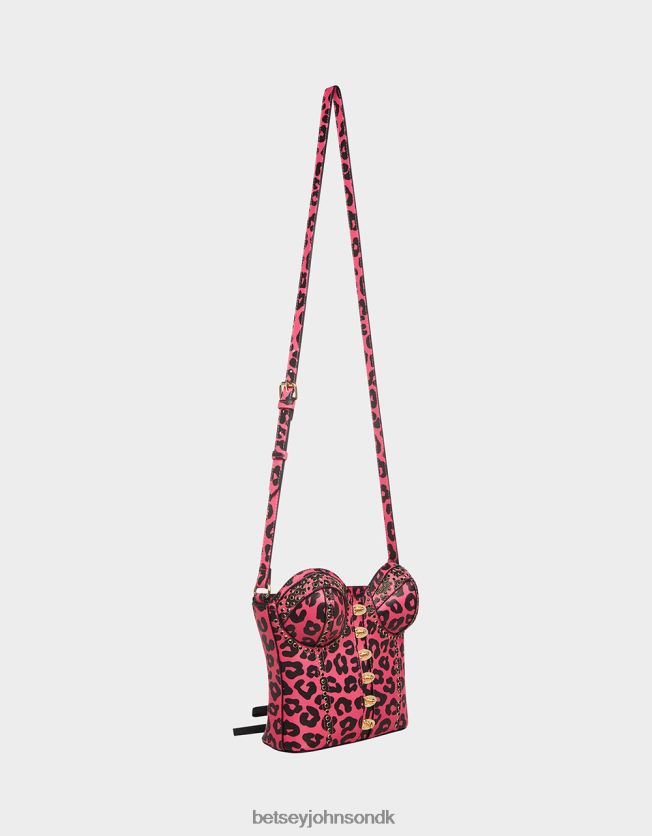 kitsch af korsetter elsker crossbody sort/pink tilbehør FT2T22219 Kvinder Betsey Johnson