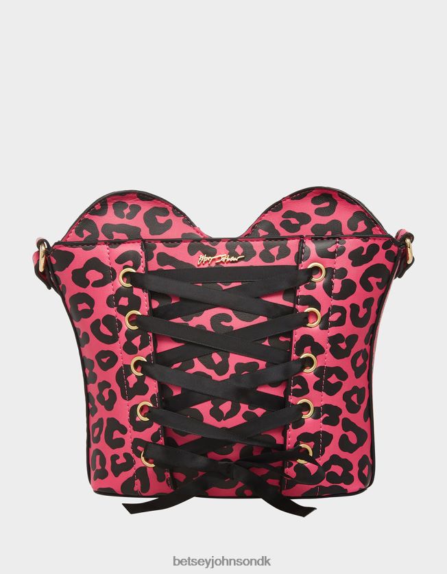 kitsch af korsetter elsker crossbody sort/pink tilbehør FT2T22219 Kvinder Betsey Johnson