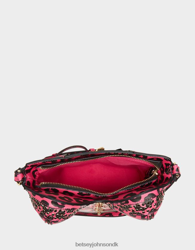 kitsch af korsetter elsker crossbody sort/pink tilbehør FT2T22219 Kvinder Betsey Johnson