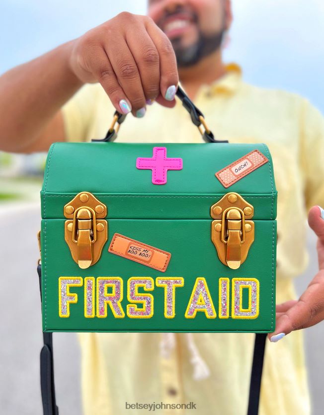 kitsch, der spiller læge crossbody grøn tilbehør FT2T22204 Kvinder Betsey Johnson