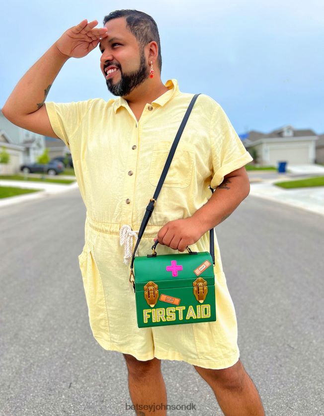 kitsch, der spiller læge crossbody grøn tilbehør FT2T22204 Kvinder Betsey Johnson